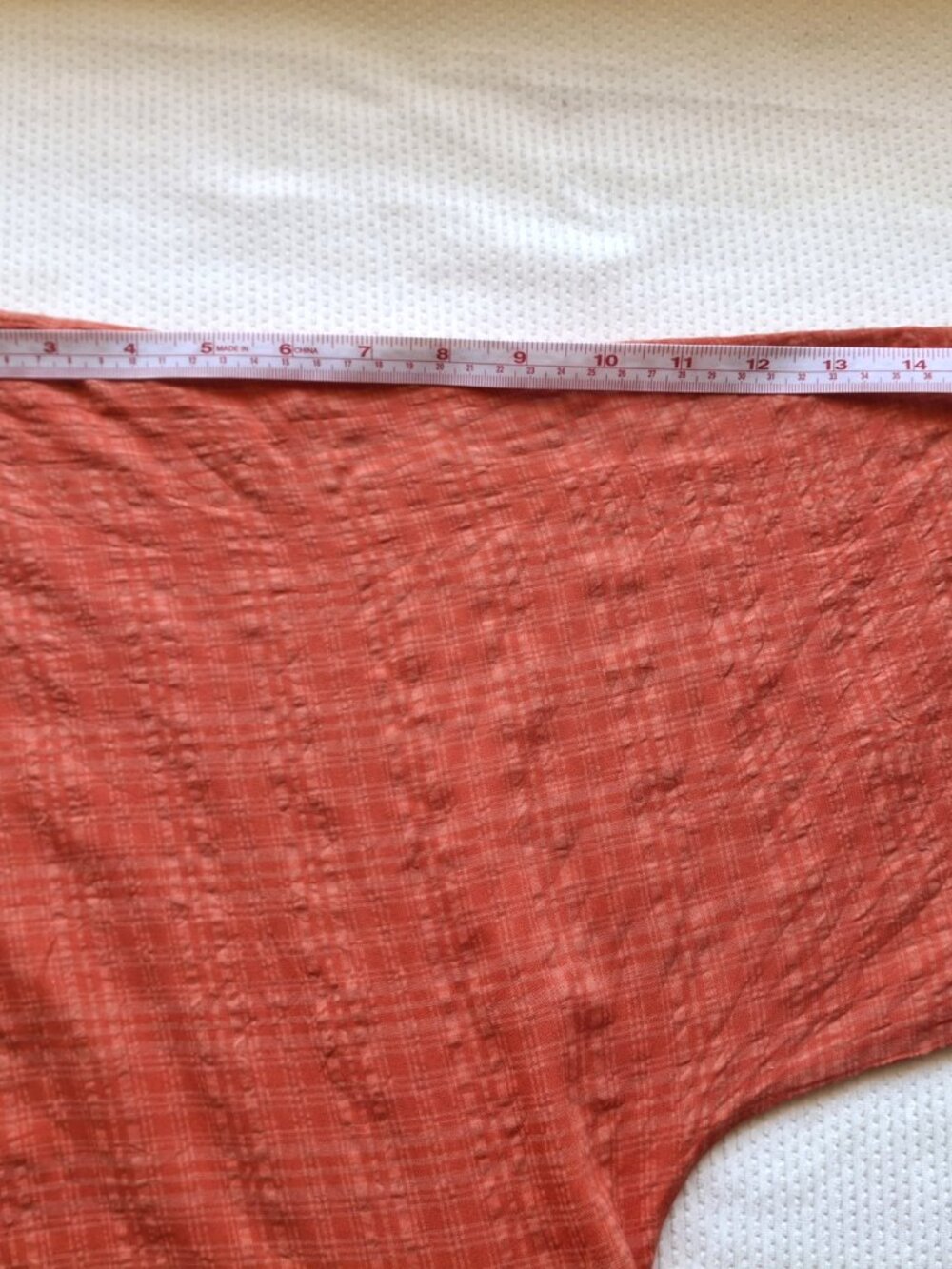 Loose-fitting orange boho-style viscose dress with pockets, size 3XL - Picture 7 of 8